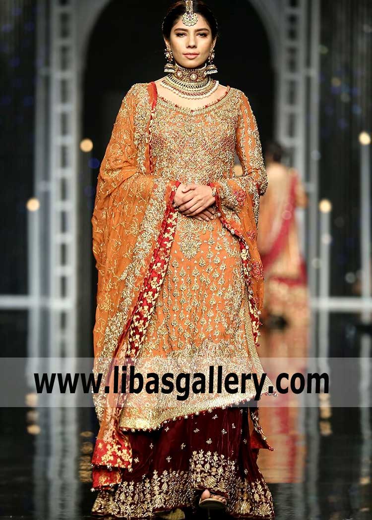 Absolutely Adore NEW Velvet Gharara in Maroon Colour for All The Amazing Brides