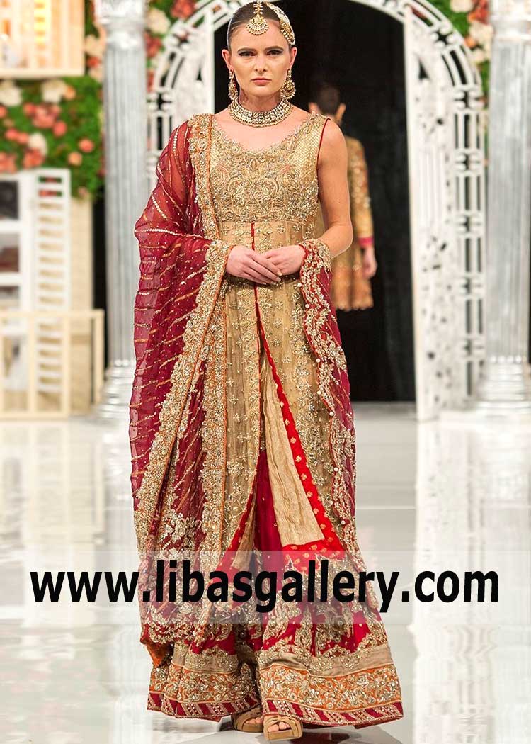 The Newest and Most Beautiful Bridal Anarkali Suit With Great Pleasure