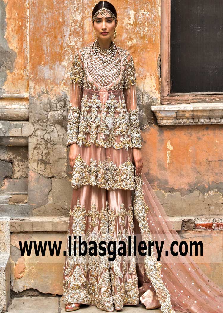 Designer Silver Grey Lehenga Choli Bridal Dress for Wedding – Nameera by  Farooq