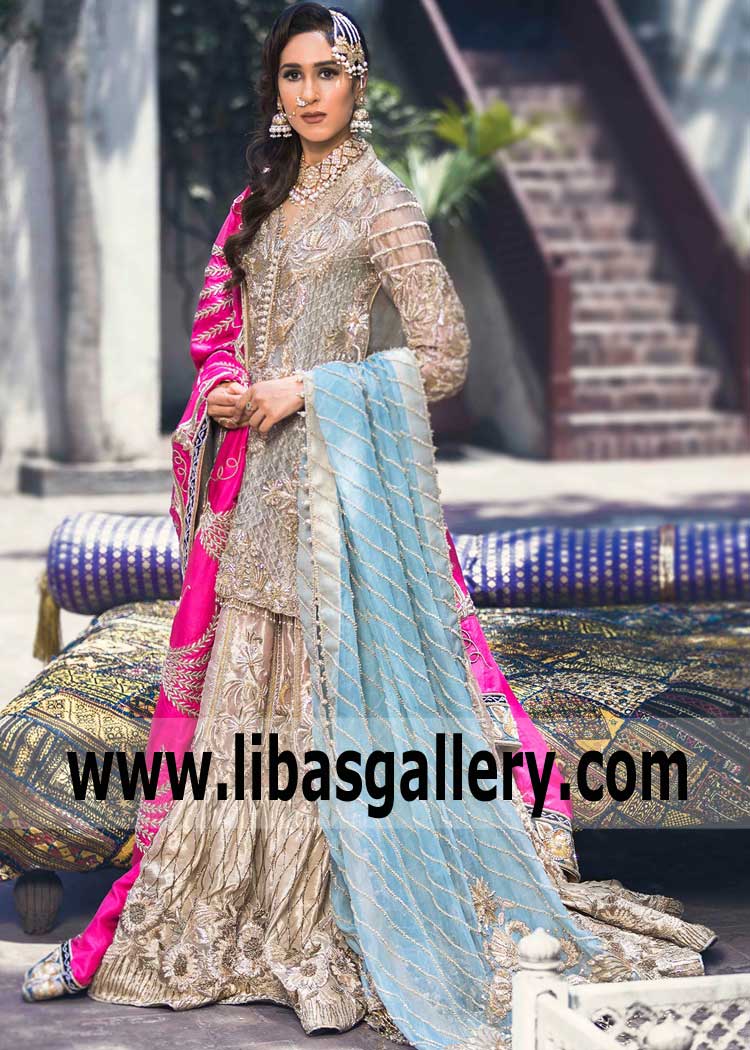 The Souchaj Ultra-Premium Luxury Wedding Dresses Leo Carrillo Ranch Salima Sultan Begum Gharara Designs with Price