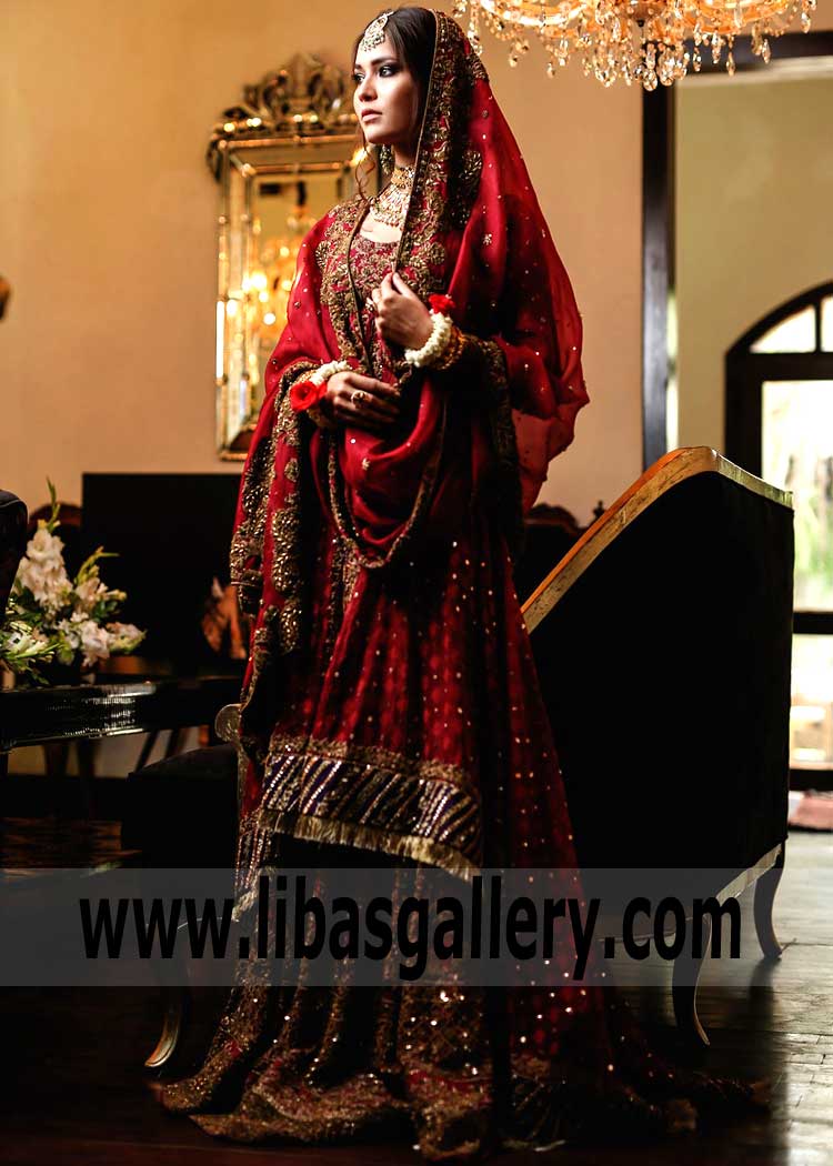 Extraordinarily Feminine Bridal Lehenga for The Traditional South Asian Bride