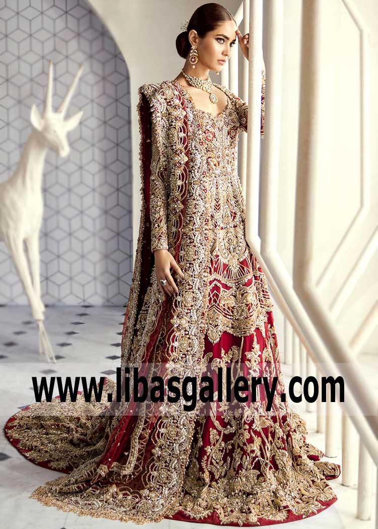 Exquisite Ruby Red Wedding Maxi Perfect For the whimsical princess bride