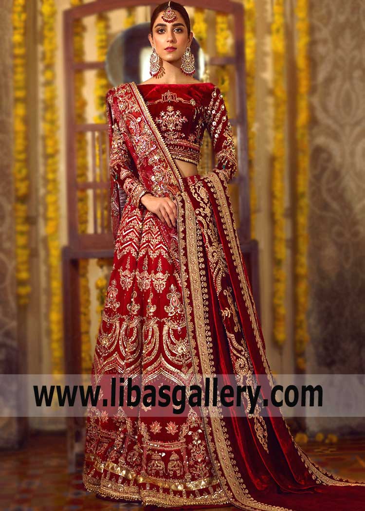 Pakistani Bridal Lehenga Choli USA Bolingbrook Illinois Designer Lehenga Choli Barat Dresses