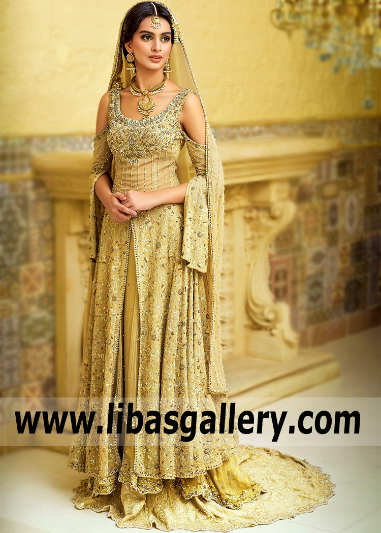 Elegant Bridal Peshwaz Dress for Stylish Brides