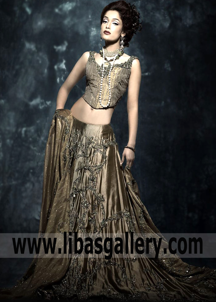 Luxurious and Heavy Embellishment Lehenga Choli Bridal Dress