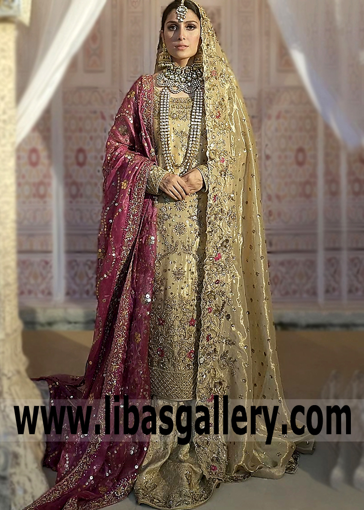 Ansab Jahangir Bridal Dresses Wedding Dresses Weston Florida FL USA Wedding Gharara