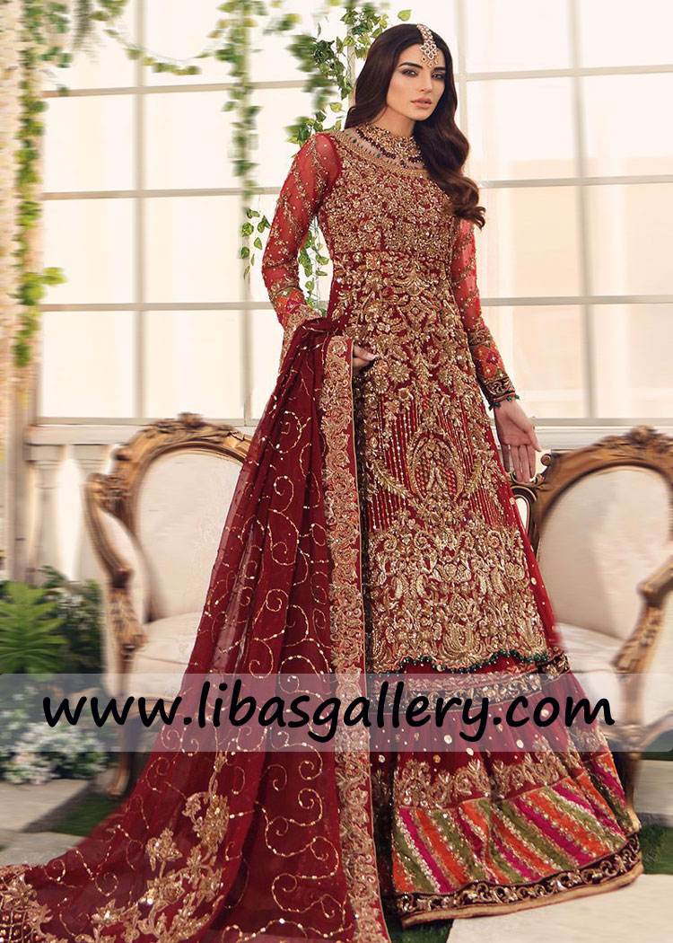 Bridal Gharara with Pakistani Long Shirt Online #BS122