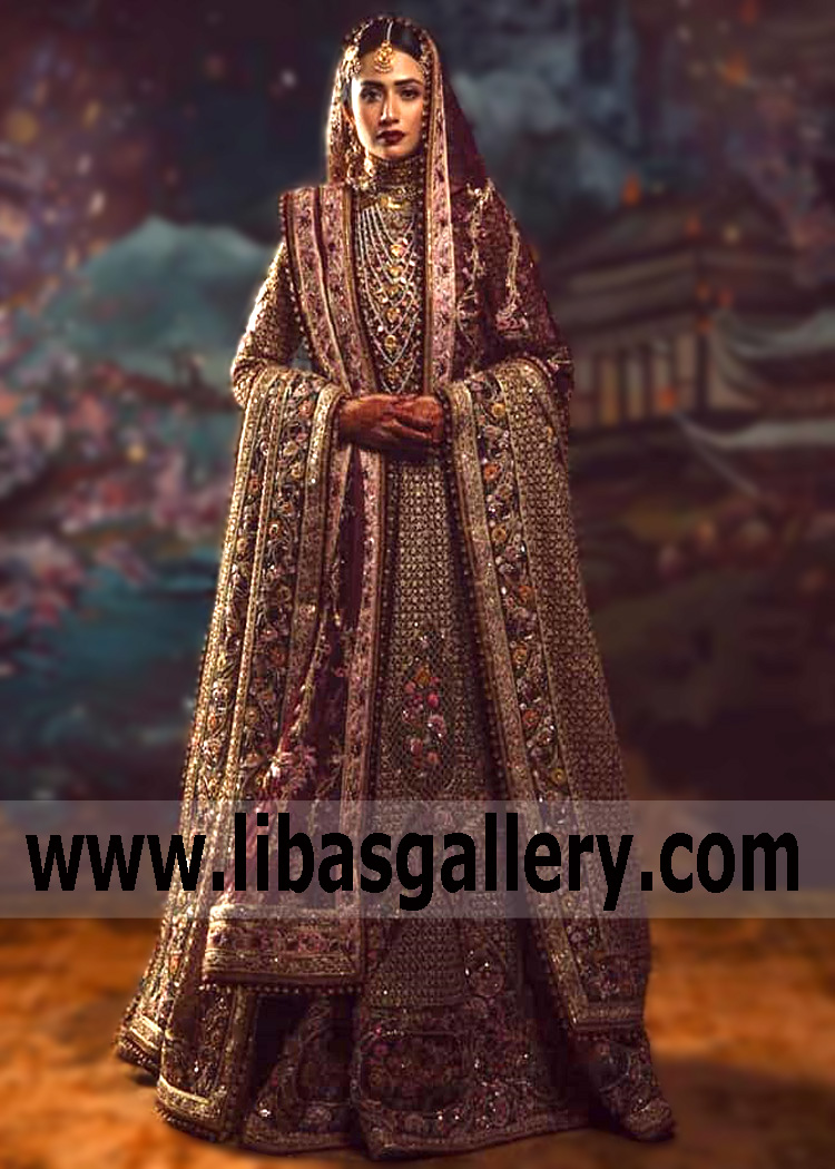 Designer Fahad Hussayn Bridal Anarkali Dresses Where to Find Richardson Texas TX USA Best Wedding Dresses