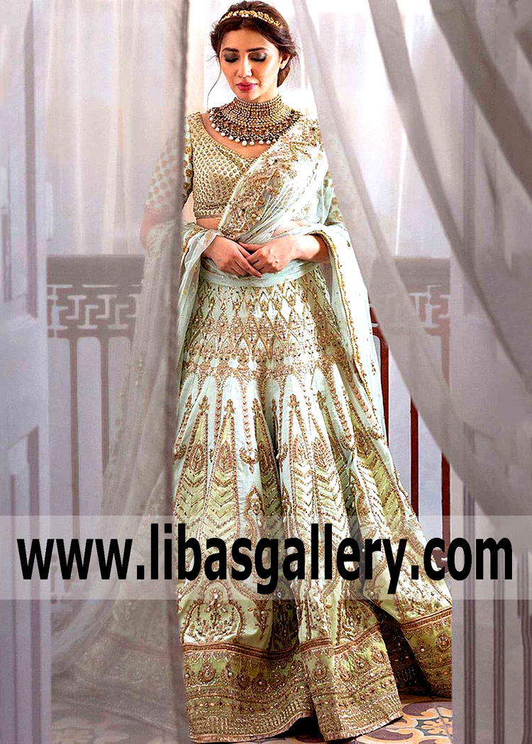 Mint Dinara Bridal Lehenga