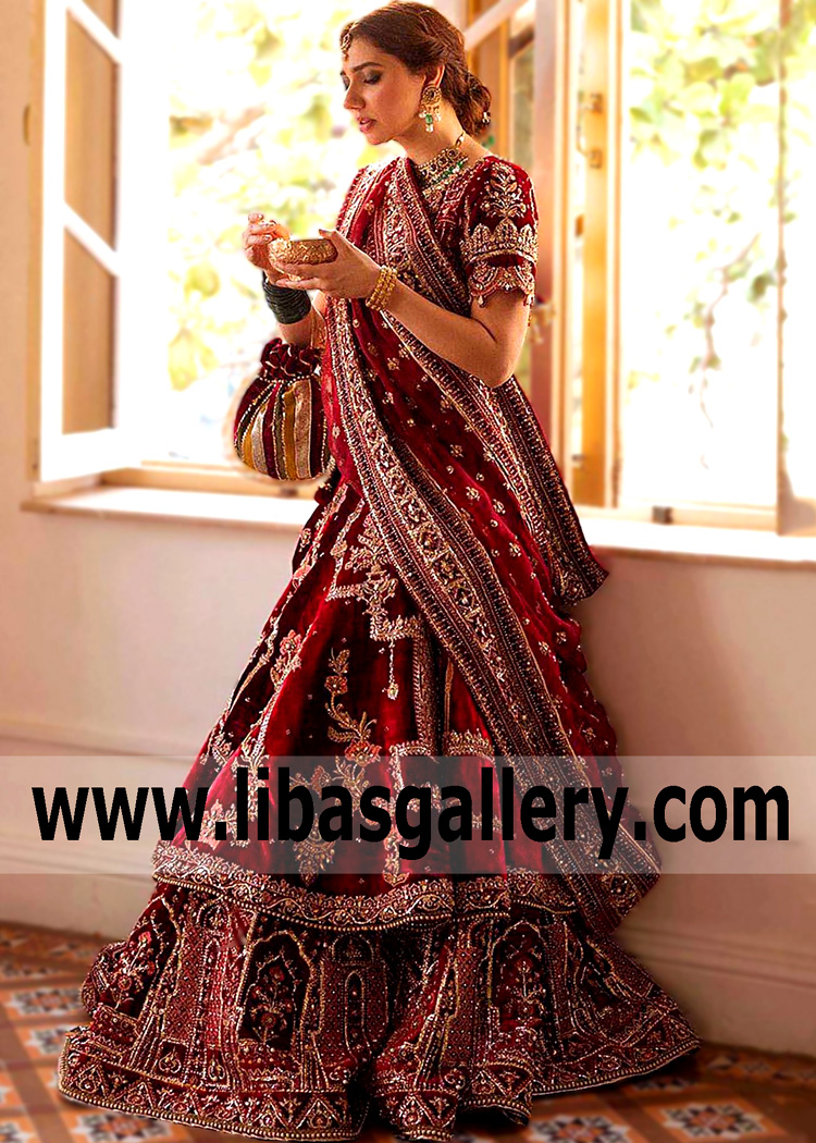Maroon  Freesia Lehenga Choli