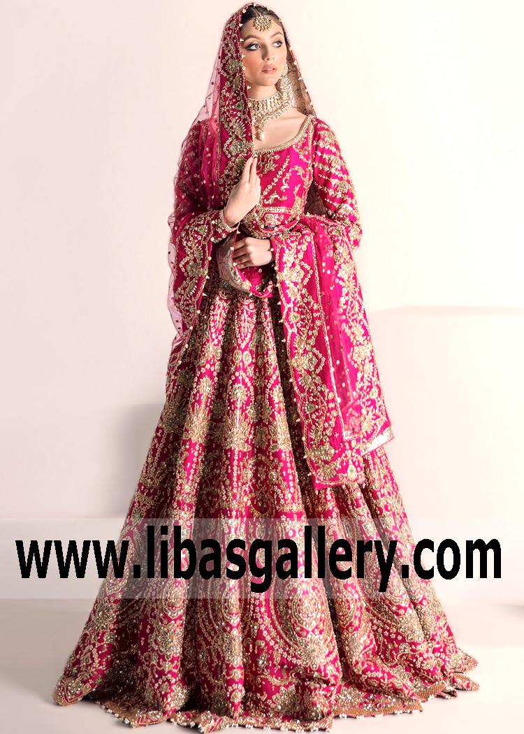 Buy Bridal Lehenga Newcastle London UK Ali Xeeshan Latest Bridal Lehenga choli Designs