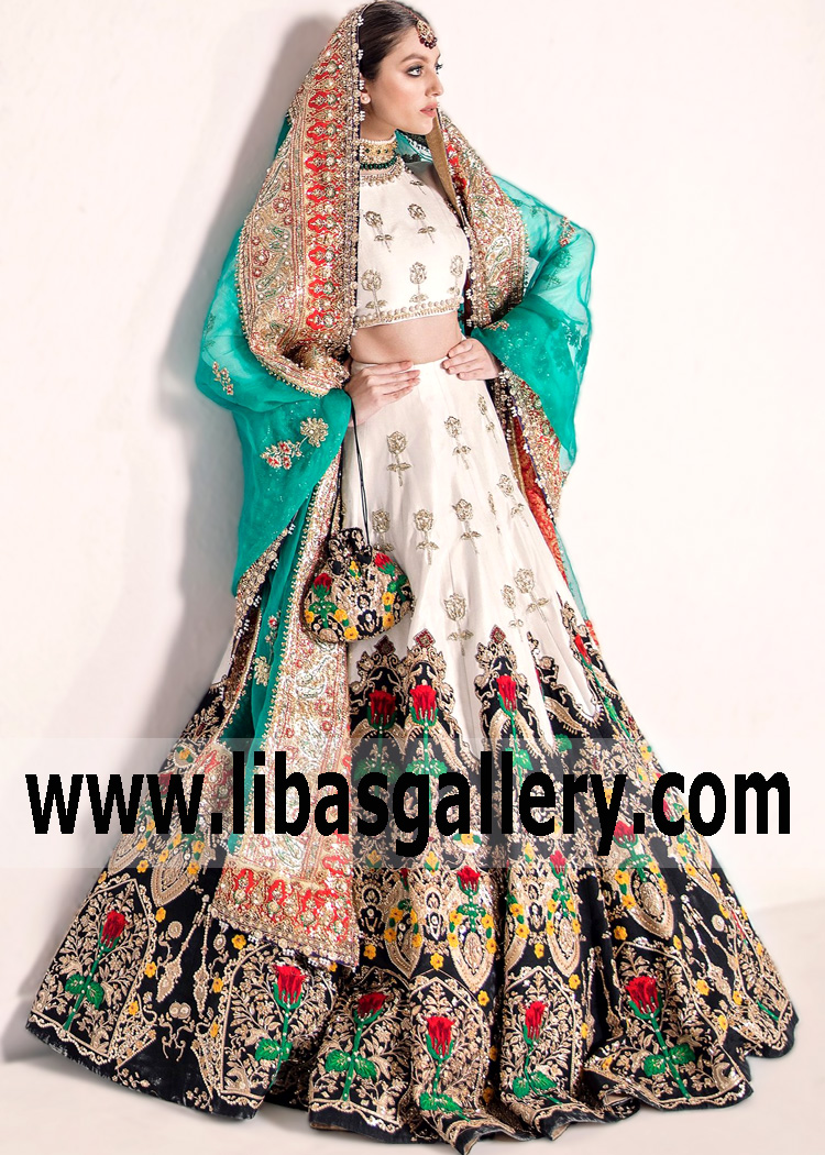 Pakistani Bridal Dresses Sugarland Texas USA Ali Xeeshan Bridal Lehenga Collection