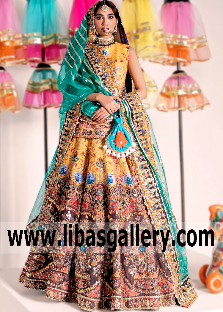 Luxurious Bridal Wear Bridal Lehenga Jersey City New Jersey NJ USA Ali Xeeshan Bridal Wear