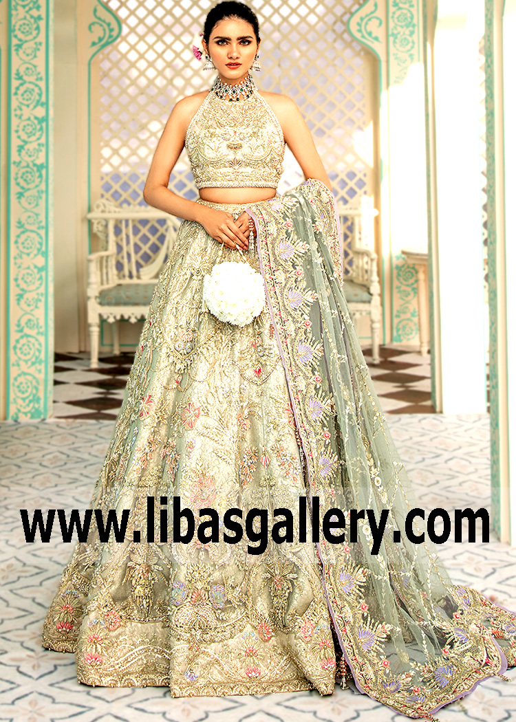 Glittering Lehenga Dresses Syracuse New York NY US Best Walima Bridal Dresses Reception Lehenga Pakistan