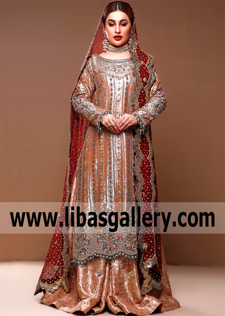 Buy Pakistani Bridal Sharara Online Iselin New Jersey NJ US Pakistani Bridal Wear for Wedding