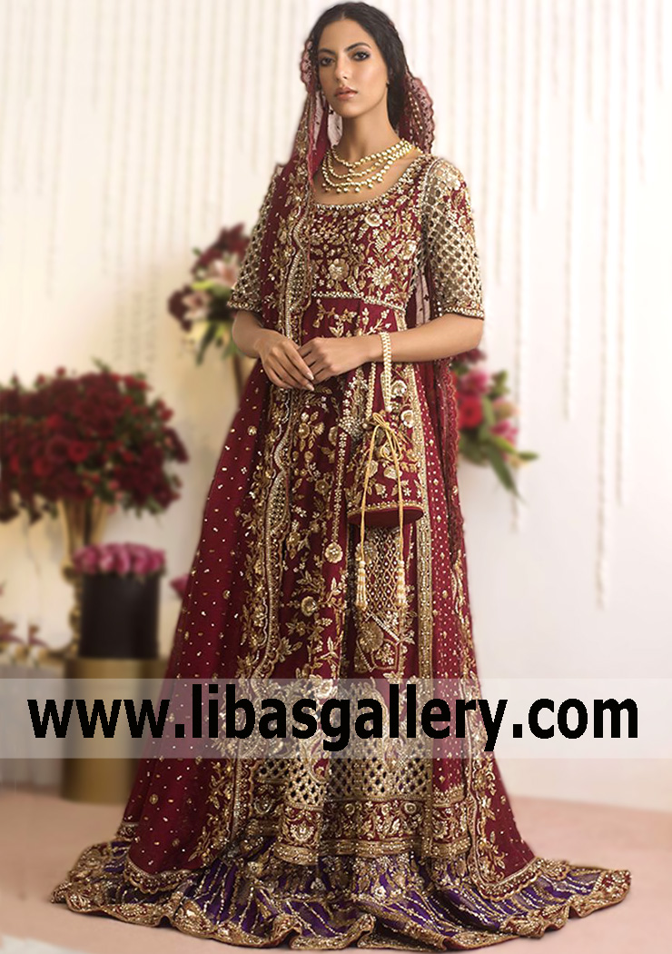 Pakistani Wedding Dresses with Prices Dallas Texas TX US Latest Pakistani Farshi Gharara Dresses Designs