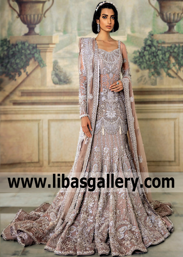 Cinerous Daisy Bridal Lehenga Dress