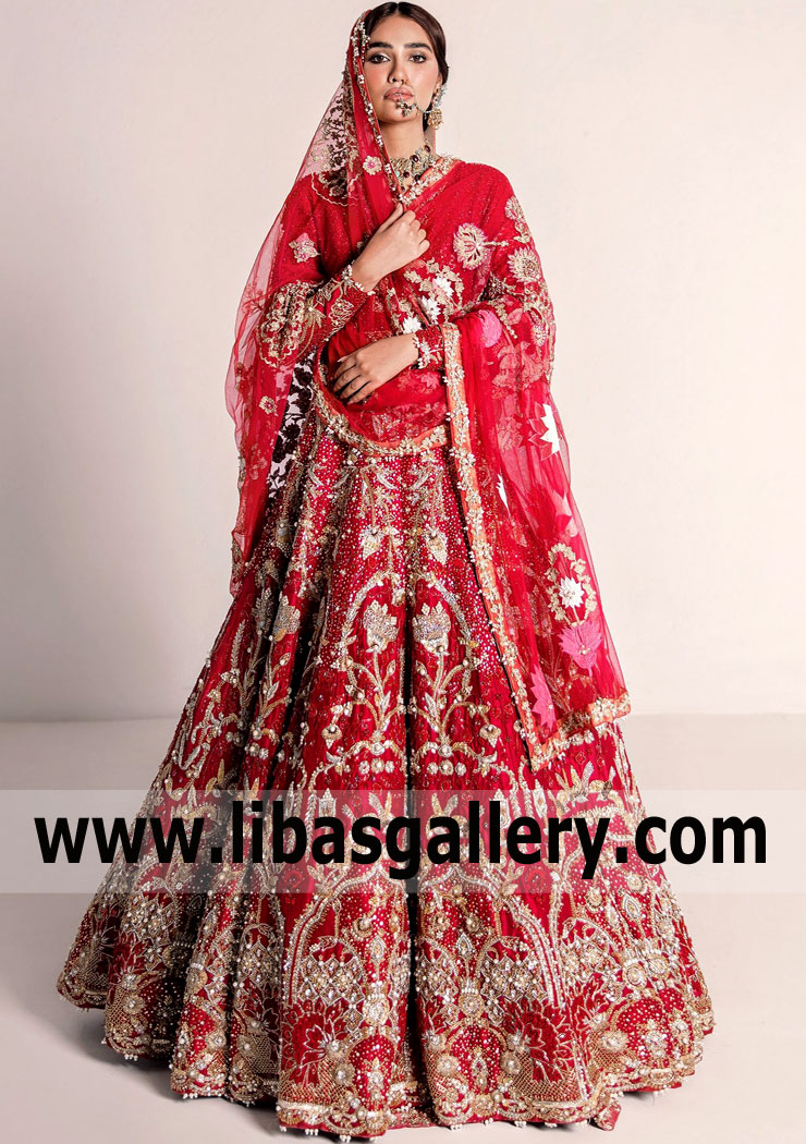 Luxurious Bridal Maxi Ali Xeeshan Cheltenham UK Pakistani Wedding Maxi Bridal Boutique Online