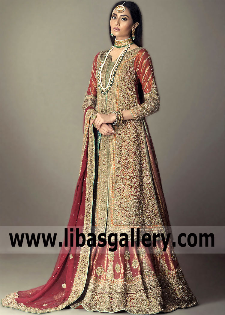 Scarlet Charmelle Wedding Lehenga for Rukhsati Ceremony