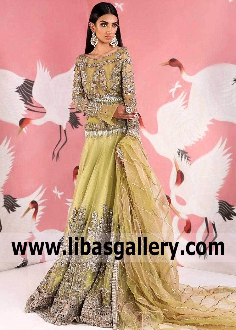 Pakistani Walima Dresses for Bride USA Buy Designer Sana Safinaz Reception Dresses USA