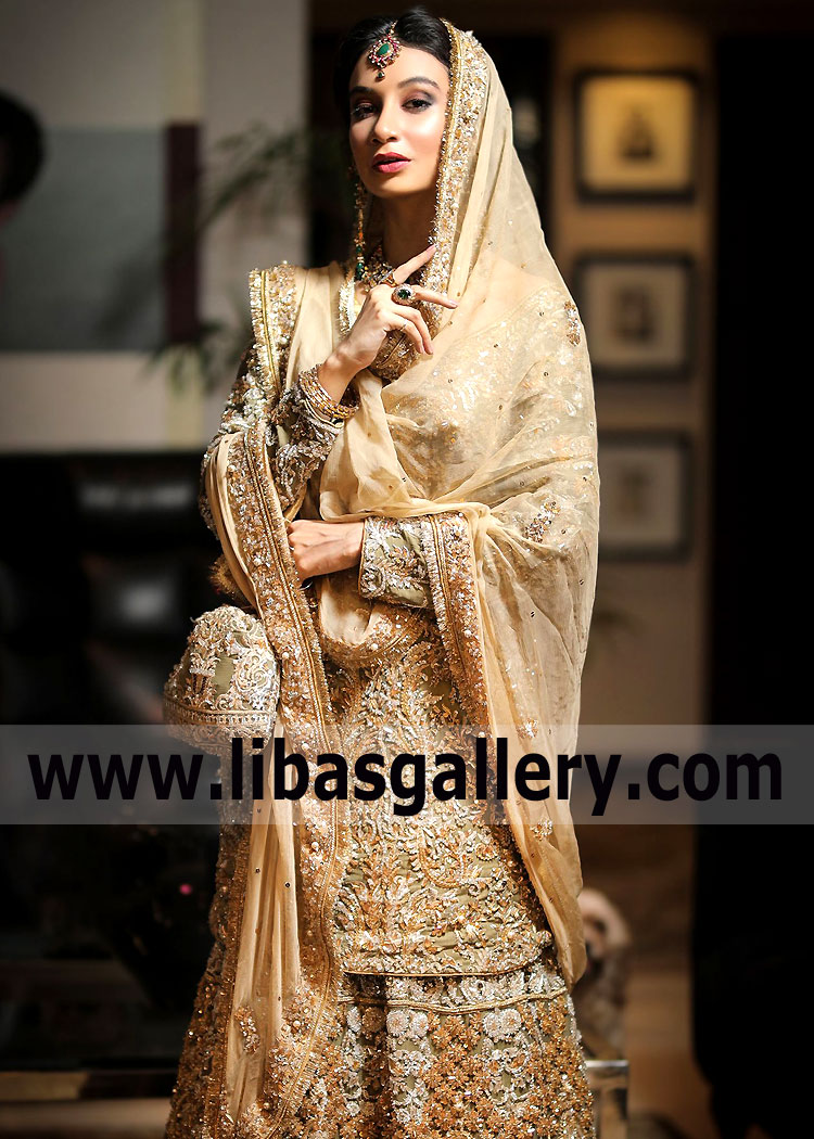 Light Asparagus Dicentra Nikah Dress