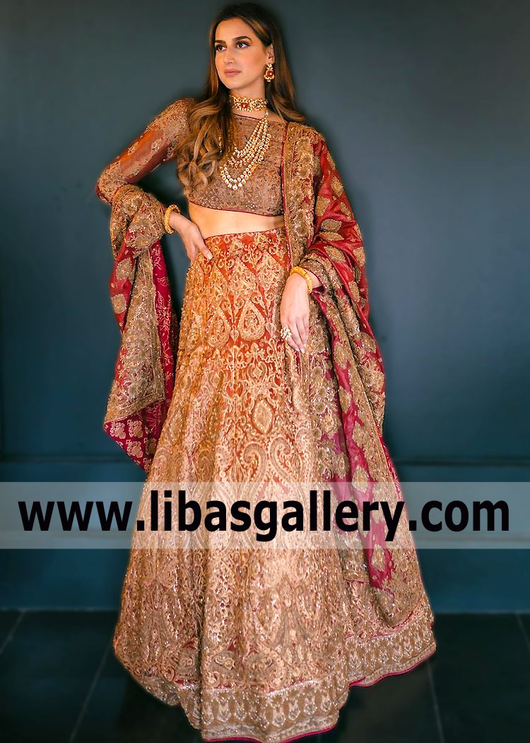 Fallow Carmine Lunaria Indian Lehenga Choli