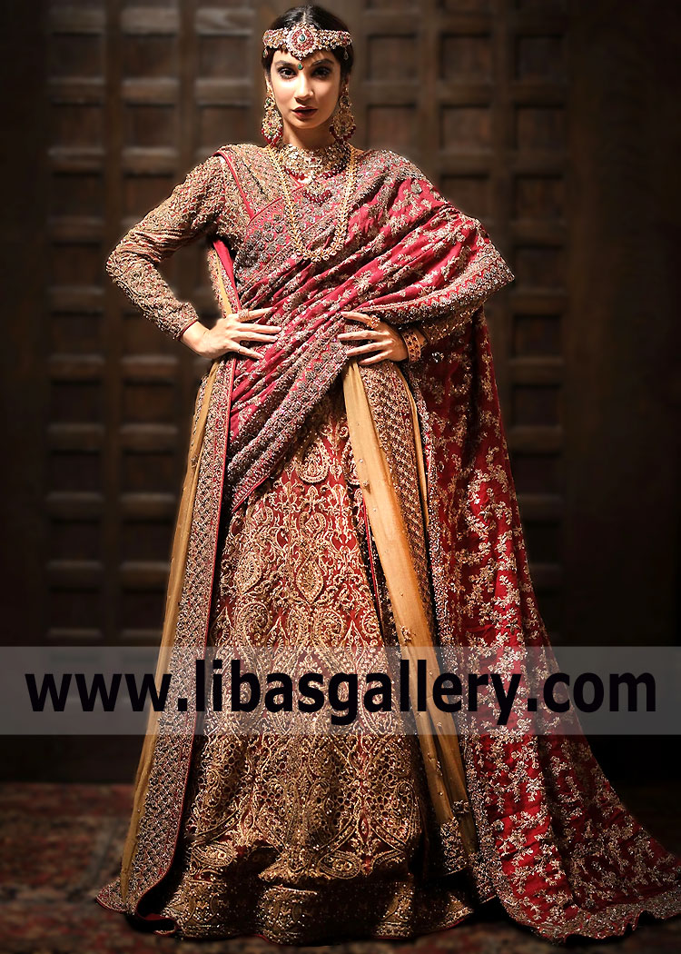 Pakistani Designer Lehenga Oxford UK Buy HSY Hassan Sheheryar Yasin Wedding Lehenga in UK