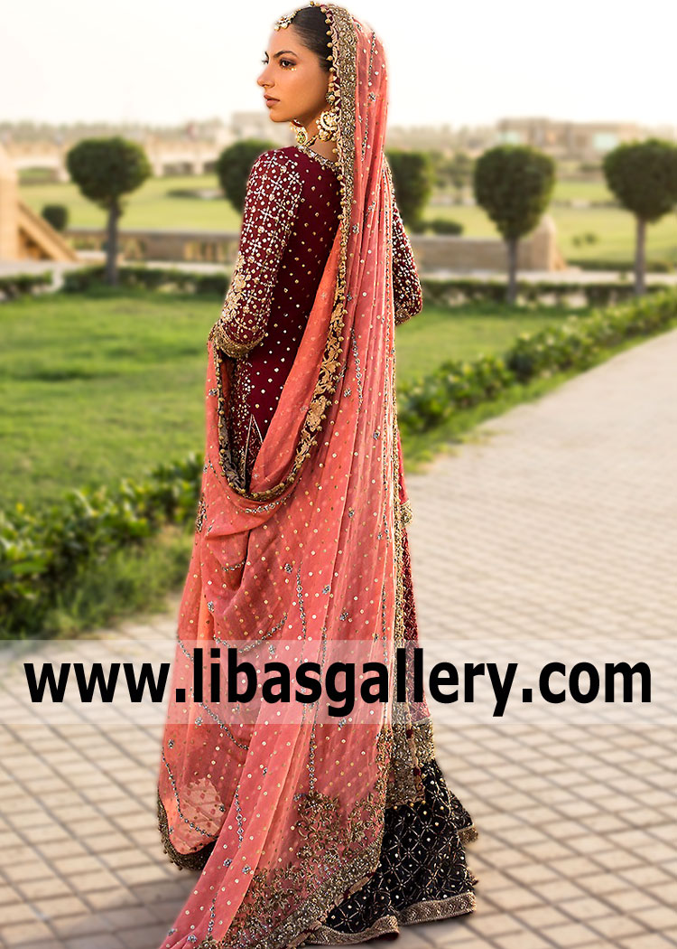Rosewood Bittersweet Iris Bridal Sharara