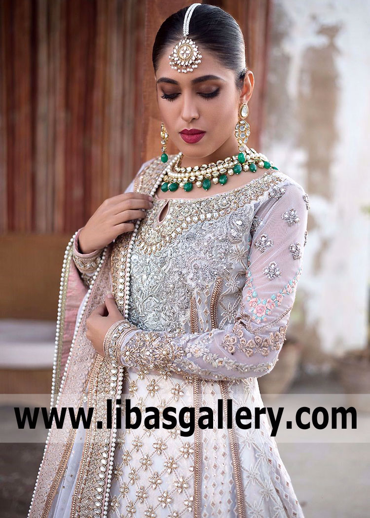 Off White Angelonia Nikah Bridal Dress