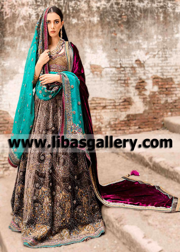 Best Bridal Lehenga Williston Park New York NY USA Buy Lajwanti Pakistani Designer Lehenga