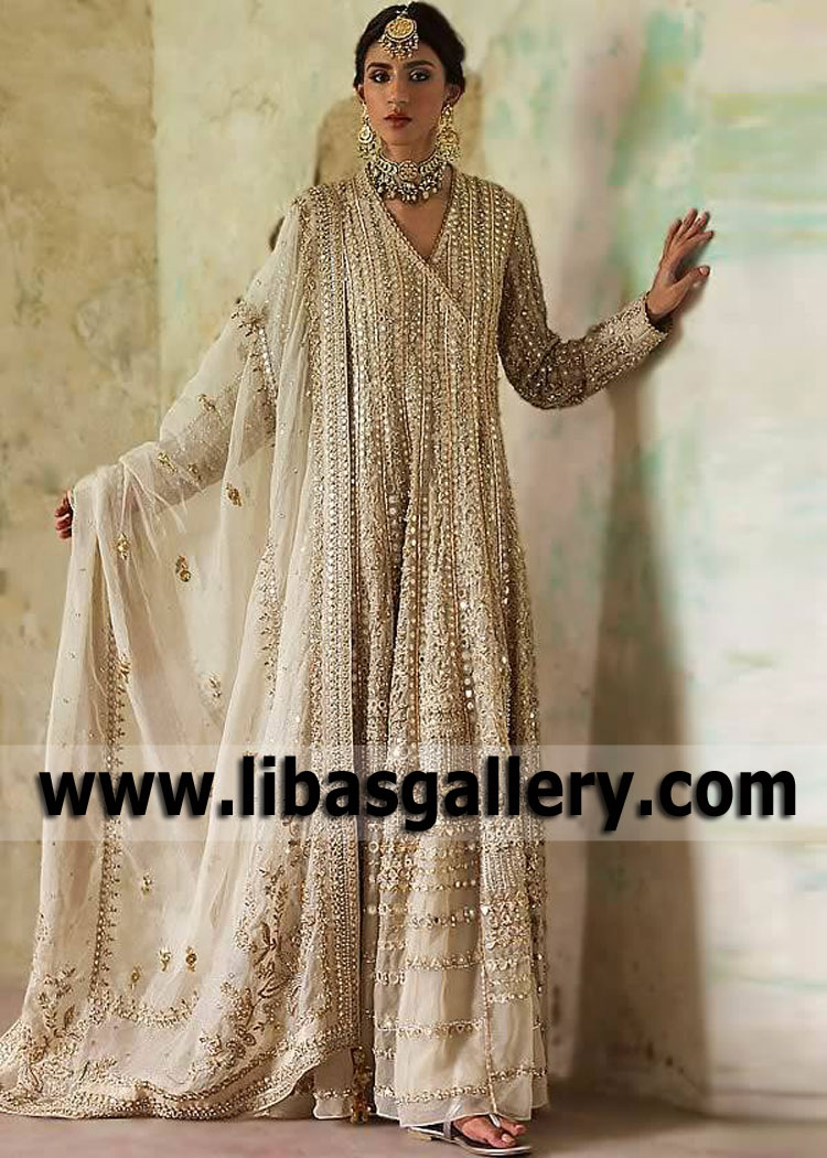 Indian Pakistani Angrakha Dress Denver Colorado USA Designer Nida Azwer Angrakha Dresses