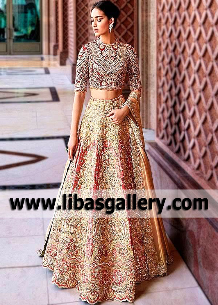 Faraz Manan Bridal Dresses | Pakistani Wedding Dresses | Bridal Lehenga Dresses UK USA Canada Australia