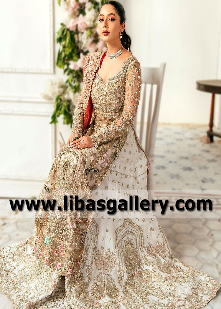 Latest Pakistani Bridal Lehenga Dresses Woodside New York NY USA Latest Nikah Wedding Dresses