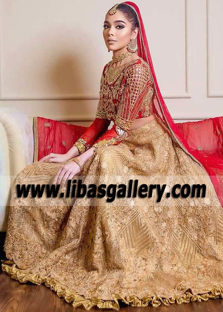 Latest Pakistani Lehenga Choli Dresses for Wedding Oslo Norway Trendiest Pakistani Bridal Lehenga