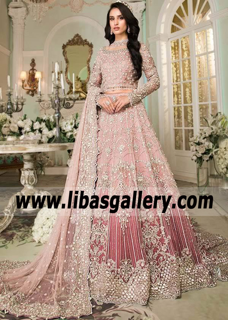 Pakistani Bridal Lehenga Choli | Latest Collection 2023 Maria B | Buy Bridal Lehenga Online