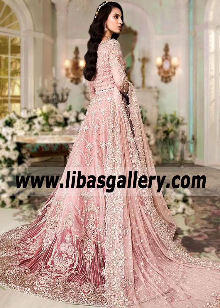 The Prettiest Pink Cameron Bridal Lehenga Dress