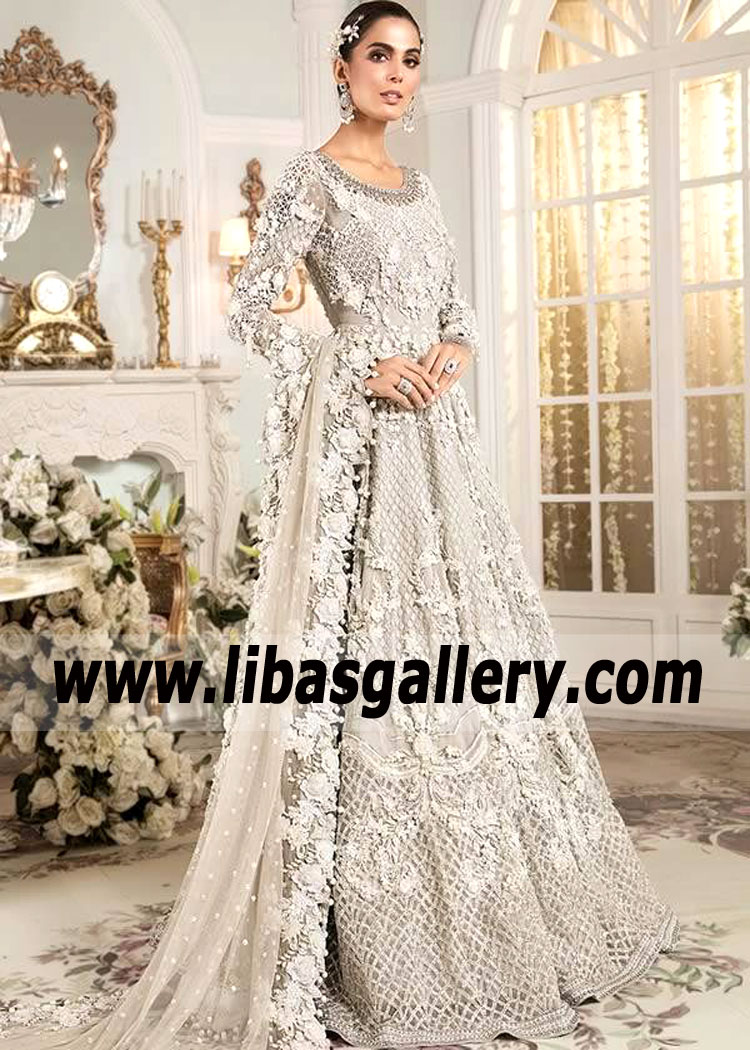 Light Gray Aurora Wedding Maxi Dress