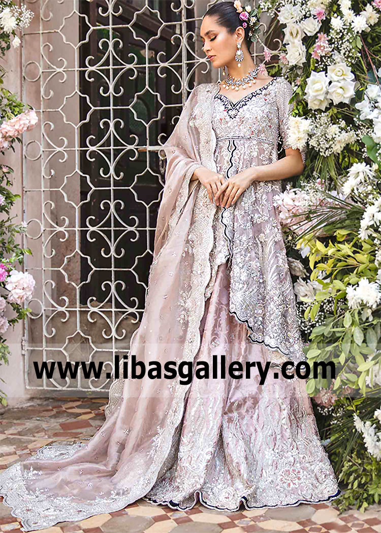 Mauve Wedding Reception Anarkali Bridgeview Illinois USA Pakistani Indian Wedding Reception Anarkali