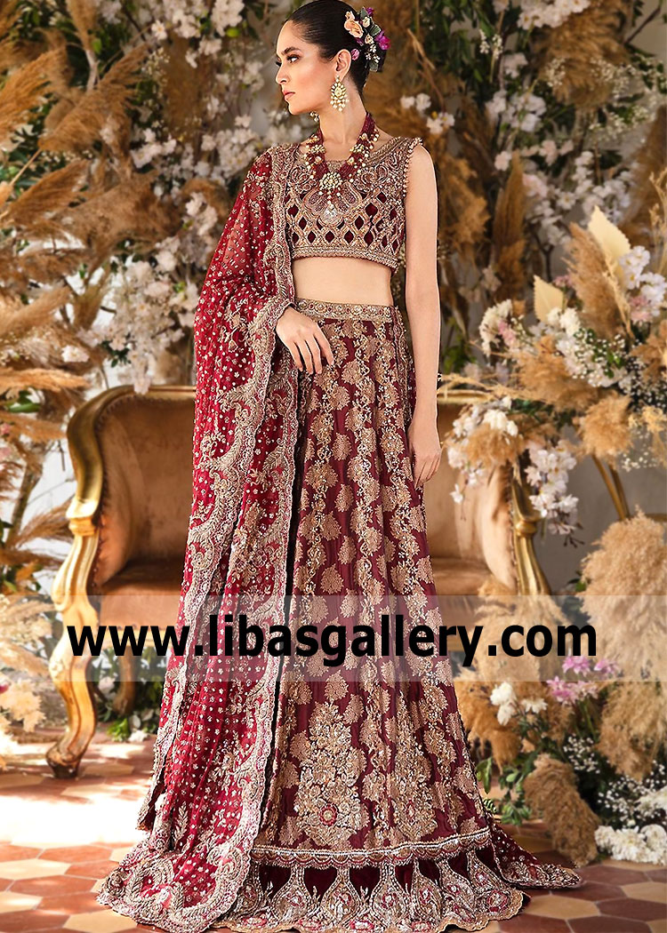 Latest Tena Durrani Bridal Dresses UK USA Canada Designer Bridal Lehenga Choli with Price