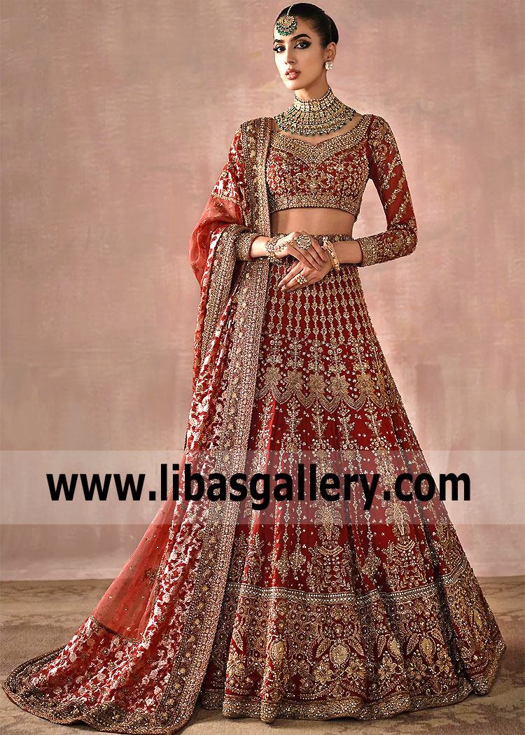 Red wedding dresses for Stylish brides Rochester New York USA Traditional Red Bridal Dresses Collection
