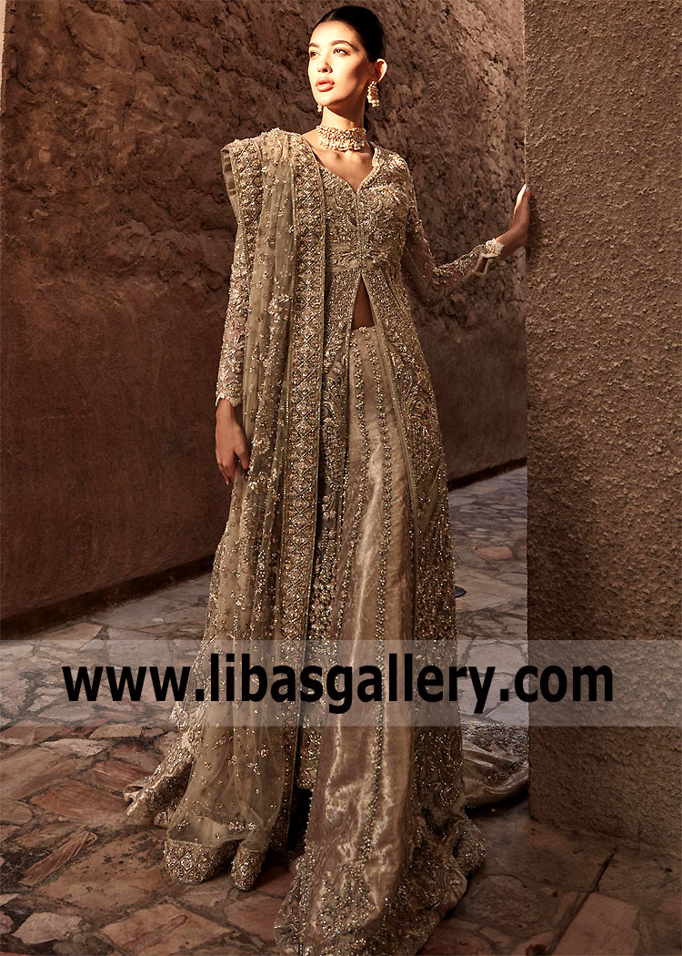 Pale Champagne Vivienne Bridal Gown for Walima