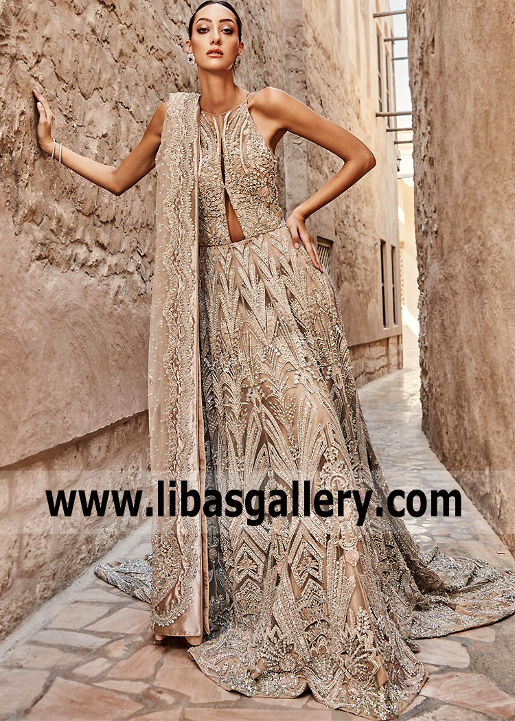 Beige Isadora Bridal Wear Maxi