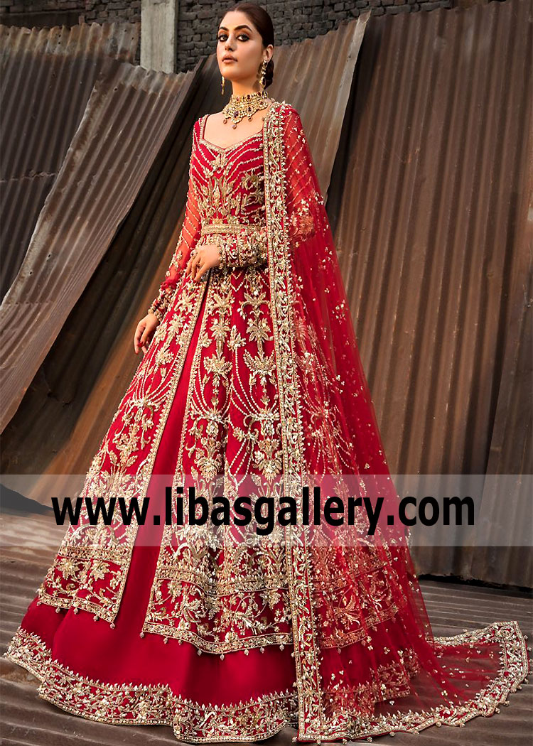 Crimson Glory Siline Red Wedding Dress