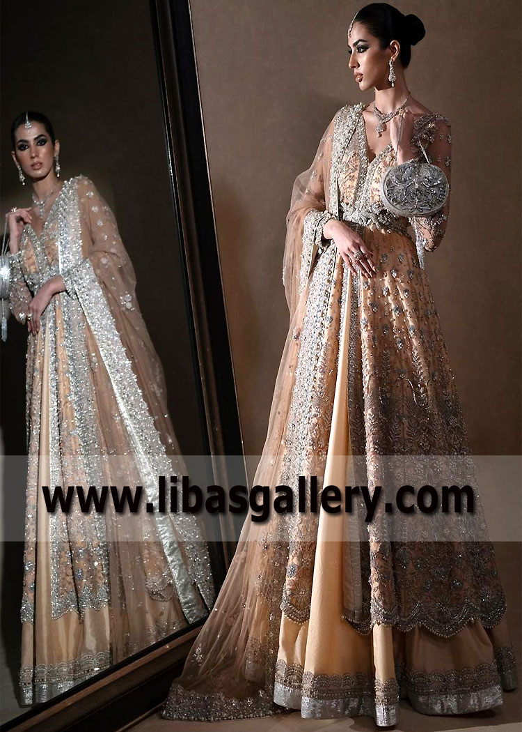 Pakistani Walima Bridal Anarkali Dresses Designer Anarkali for Walima UK USA Canada Australia