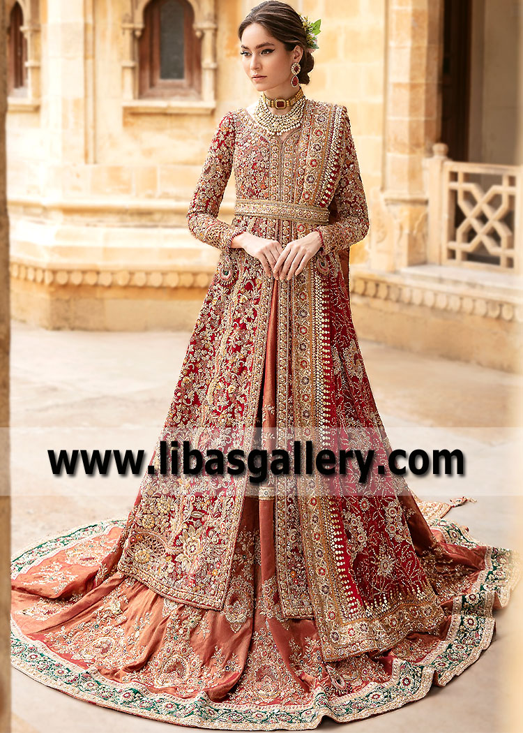 Royal Red Bridal Dresses | Pakistani Latest Wedding Dresses | Tena Durrani Bridal Lehenga Dresses