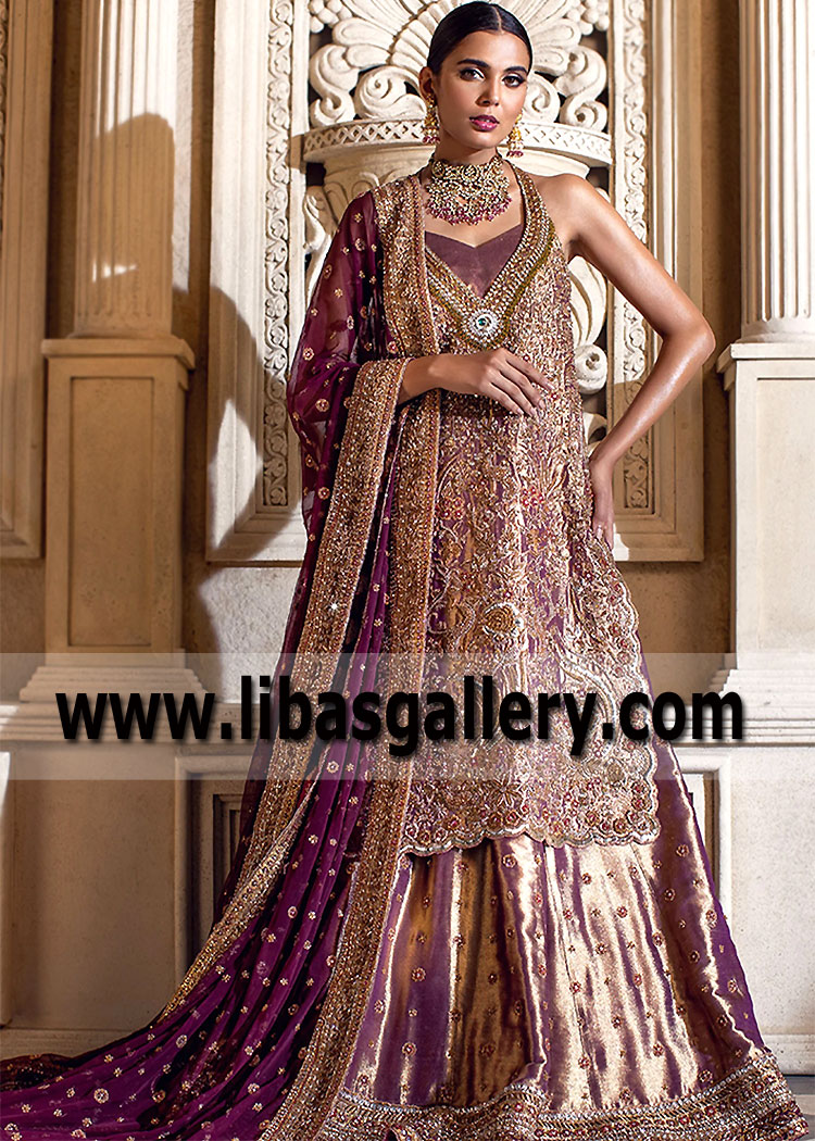Indian Pakistani Wedding Lehenga UK USA Canada Australia Buy Designer Tena Durrani Bridal Lehenga