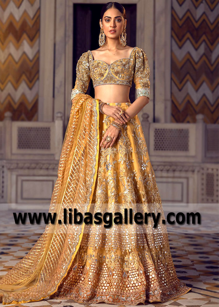 Luxurious Reception Lehenga Choli Dresses Pakistan Designer Lehenga Choli Valima Dresses
