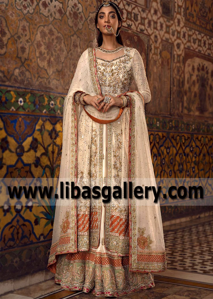 Bridal Anarkali Gowns Livingston, West Lothian, UK Designer Pishwas Gowns for Nikah