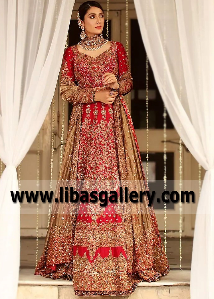 Pigment Red Tulipa Lehenga Choli