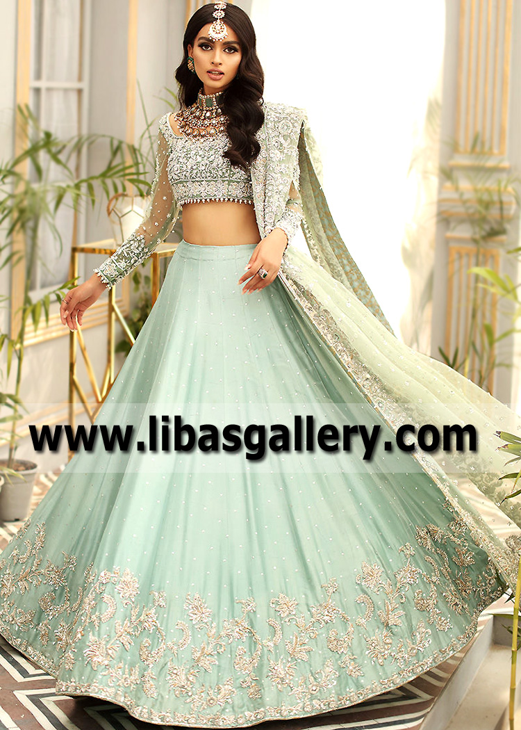 Pakistani Lehenga Choli Dress for Mehndi Dresses Rockville Maryland USA Aisha Imran Lehenga Choli